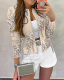 Women's jacket sequined jacket