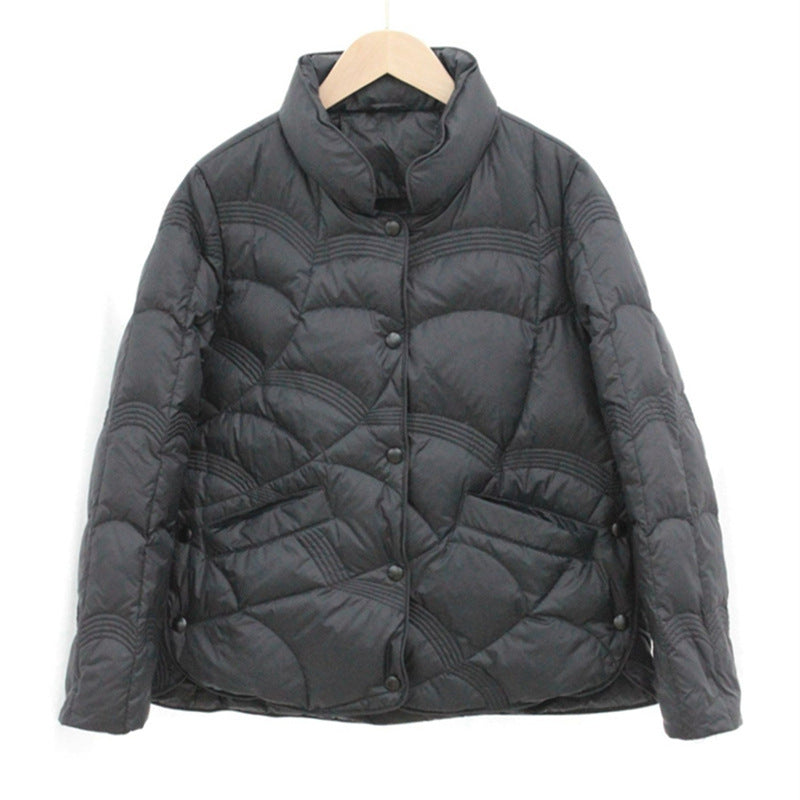 Lightweight Down Jacket Female Loose Lapel