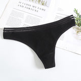 New Womens Underwear Panties Cotton Sexy Thong Soft Low-Waist G-String Breathable Comfortable Fashion Lingerie