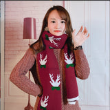 Fashionable Snowflake Decorated Knitted Woolen Warm Scarf