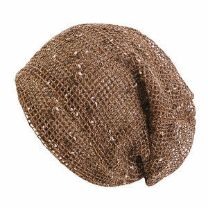 Cotton And Linen Breathable Mesh Dual-purpose Twist Woven Hat