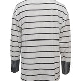 Women's Autumn Single-breasted Cuff T-shirt Casual Round Neck Long Sleeve