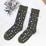 Autumn And Winter Cotton Leopard Print Tube Socks