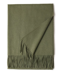 New Solid Color Wool Long Beard Warm Tassel Scarf Thick