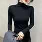 Long Sleeve Half Turtleneck Black