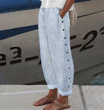 Women's Striped Casual Pants