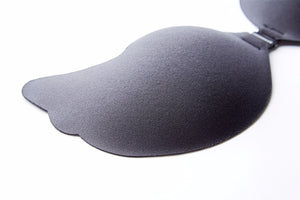 Strapless Black Breast Pad Push Up One-piece Invisible Bra Breathable Safety For Wedding Dress