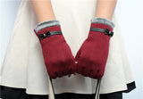 Warm And Lovely Touch-screen Bowknot Ladies Gloves