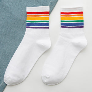 Rainbow Socks Women's Cotton Socks In Tube Socks