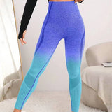 Seamless Camouflage Gradient Yoga Pants Hip Lifting