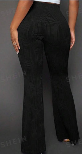 Solid Flare Leg Pants