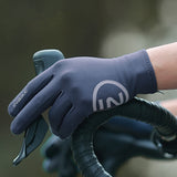 Riding Gloves Fleece-lined Warm Full Finger Touch Screen Shock Absorption