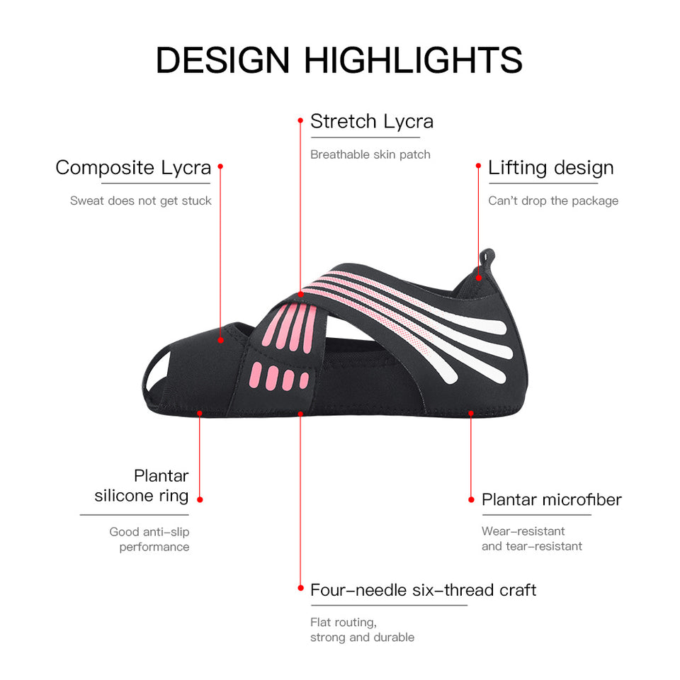 Professional Non-slip Gym Yoga Shoes Flat Soft Anti-slip Sole Ballet Fitness Dance Shoes Pilates Yoga Shoes Socks