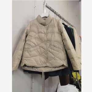 Lightweight Down Jacket Female Loose Lapel