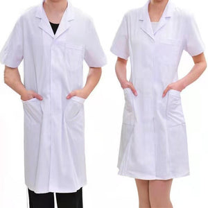 Long Sleeve Short Sleeve Experiment For Men And Women In White Coats