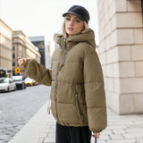 Short Hood Small Thick Fashion Cotton-padded Coat