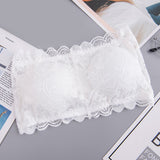 Popular Lace Strapless Bra And Undershirt Tube Top Underwear With Chest Pad Back Breasted Girly And Fashion Sexy Bandeau Beauty Back