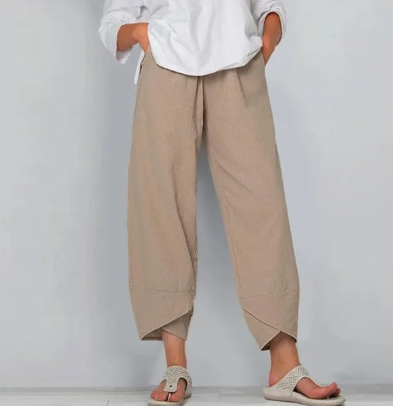 Wide Leg Pants Loose Casual Cotton Linen