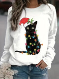 Christmas Series Round Neck Sweater For Women