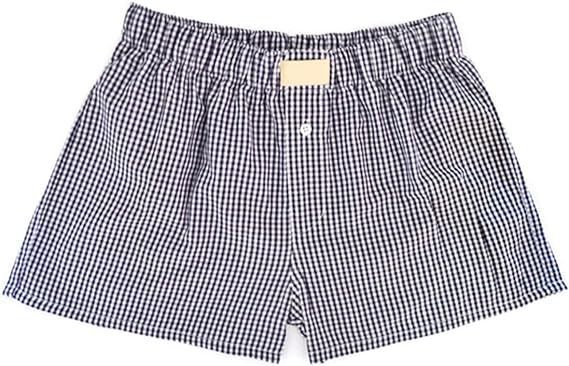 Women's Casual Plaid Cotton Arrow Pants Loose Four-corner Button Shorts