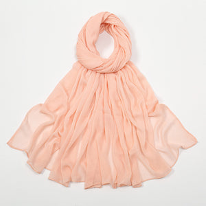 Curling Rayon Wrinkle Scarf Women's Simple Toe Cap