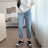 Women's High Waist Jeans Loose Slimming