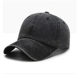 Washed Solid Color Light Board Baseball Cap For Women