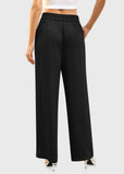 Women's High Waist Work Business Casual Trousers With Pockets