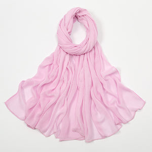 Curling Rayon Wrinkle Scarf Women's Simple Toe Cap