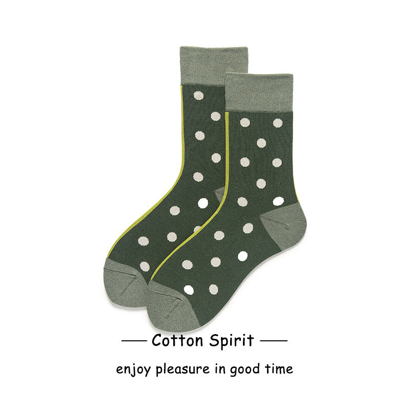 Women's Fashion Preppy Style Striped Mid-calf Length Socks