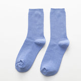 Summer Candy Color Solid Color Mid-calf Length Socks