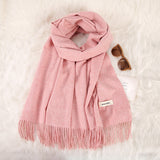 Women's Fashionable All-match Cashmere Tassel Double-sided Scarf