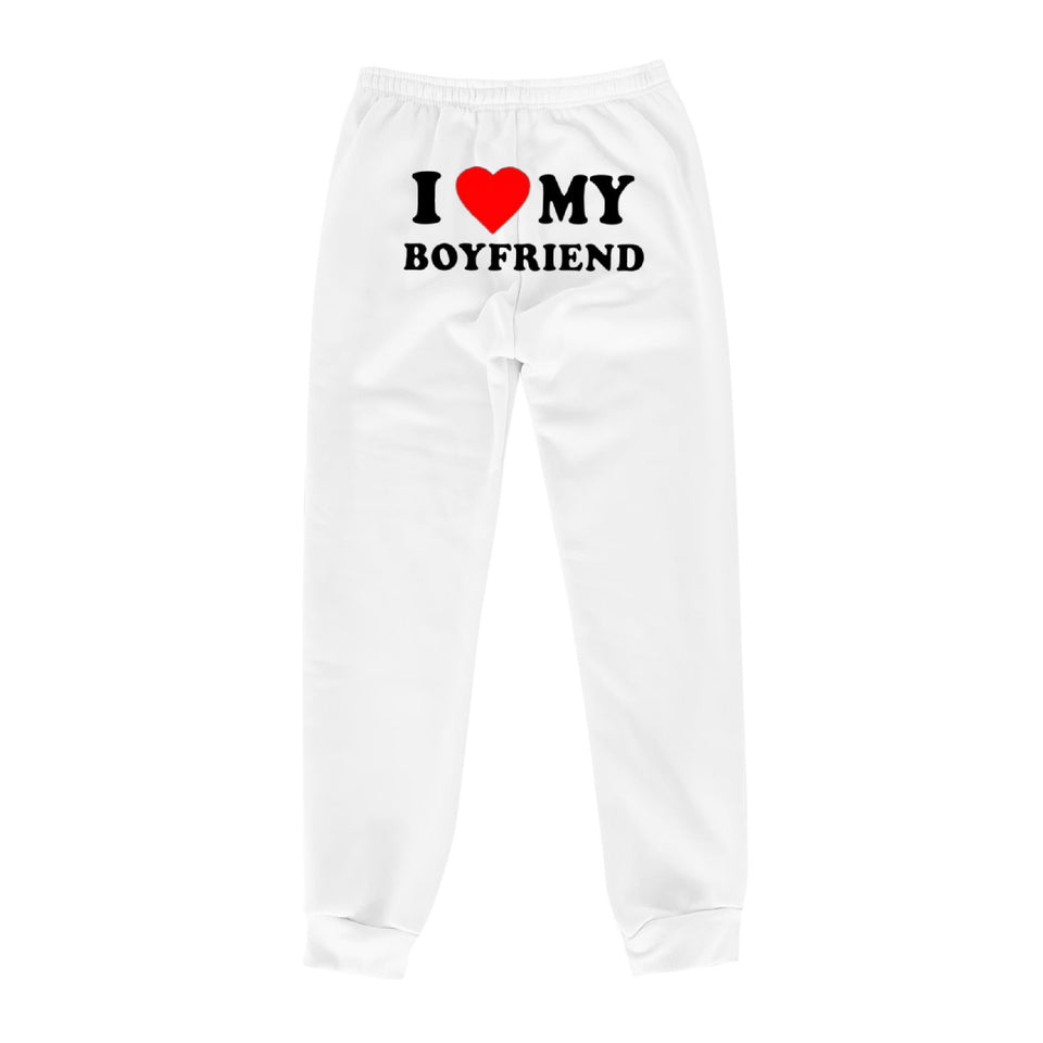 I Love MY BOYFRIEND Printed Trousers Casual Sweatpants Men And Women Sports Pants