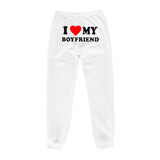 I Love MY BOYFRIEND Printed Trousers Casual Sweatpants Men And Women Sports Pants