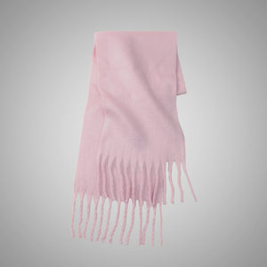 Mohair Idle Style Soft Fluffy Pure Color Warm Keeping Scarf