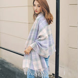 Women's Cashmere-like Thermal Plaid Scarf