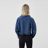 The Raw Edge Design Is Retro And Loose With A Soft Denim Jacket