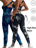 2pack Tie-dye Yoga Pants Seamless Yoga Pants