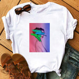 Nordic Retro Art T-shirt Women's Fashion