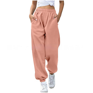 Women's Casual High Waisted Loose Sports Pants