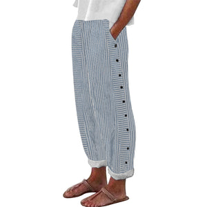 Women's Striped Casual Pants