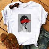 Nordic Retro Art T-shirt Women's Fashion