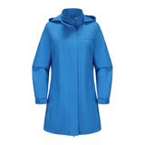 Removable Cap Waterproof Windbreaker Women's Solid Color