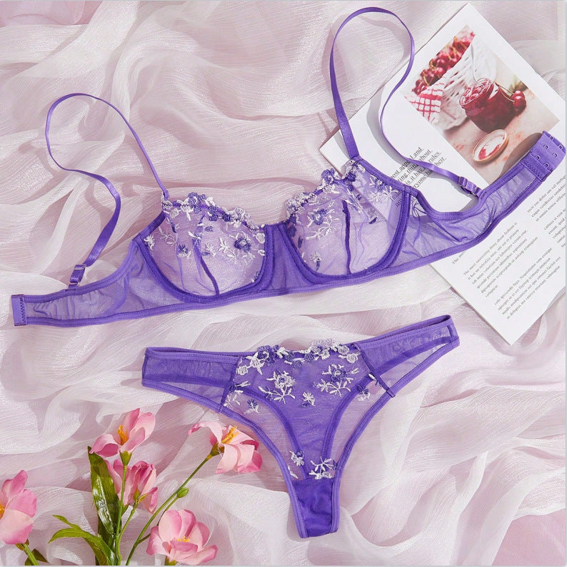 Women's New Lace Underwear Bra Set