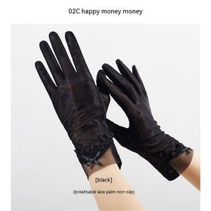 Lightweight Breathable Lace Sun Protection Gloves