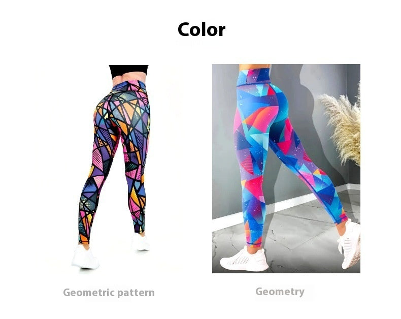 European And American High Waisted Nude Lifting Hip Yoga Pants