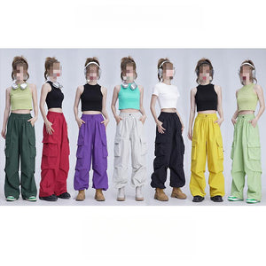 American Drawstring Loose Casual Pants