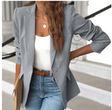 Amazon Cross-border Foreign Trade Women's New Suit Jacket Temperament Commute Slim Jacket