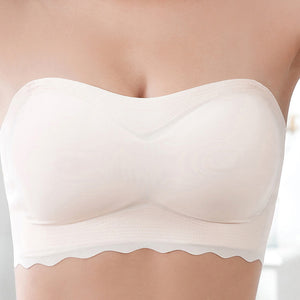 Big Chest Show Small-large Size Underwear Strapless Bra Summer