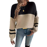 Long Sleeve Round Neck Women's Sweater Casual All-match